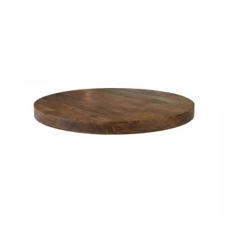 Eetkamertafel Tafelblad Rond - Nature Smooth - Mangohout - 120 cm - Rond Straight 180122440