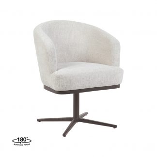 Eetkamerstoel Cannes - Naturel - Geweven - Brons Metalen Frame 180154291