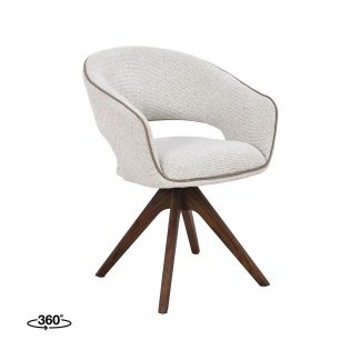 Eetkamerstoel Osuma - Naturel - Geweven - Walnoot Houten Frame 180154213