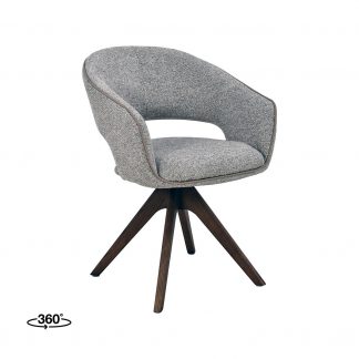 Eetkamerstoel Osuma - Beige - Geweven - Walnoot Houten Frame 180154212