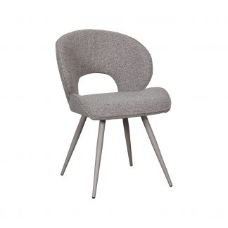 Eetkamerstoel Sakura - Mushroom - Boucle - Taupe Metalen Frame 180154344
