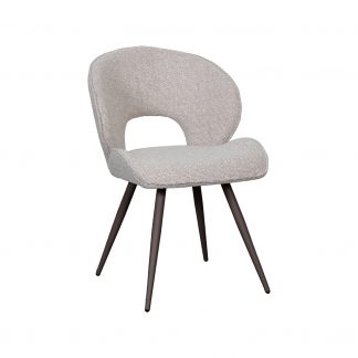 Eetkamerstoel Sakura - Naturel - Boucle - Brons Metalen Frame 180154332