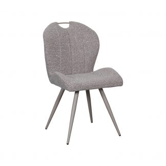 Eetkamerstoel Silly - Mushroom - Boucle - Taupe Metalen Frame 180154350