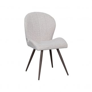 Eetkamerstoel Sil - Naturel - Boucle - Brons Metalen Frame 180154341