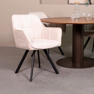 Eetkamerstoel Riley - Naturel - Geweven 180154183