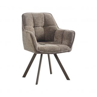 Eetkamerstoel Riley - Taupe - Geweven 180154178