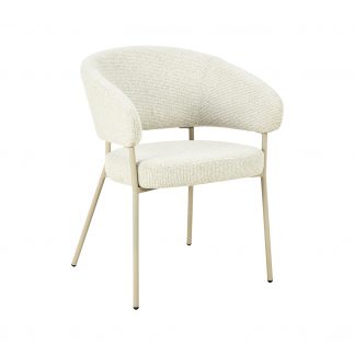 Eetkamerstoel Takumi - Naturel - Geweven - Beige Metale Frame 180154215