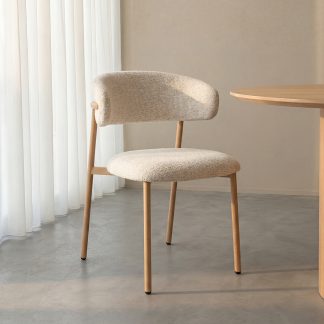 Eetkamerstoel Kaito - Naturel - Geweven - Naturel Houten Frame 180154227