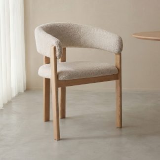 Eetkamerstoel Osaka - Naturel - Geweven - Naturel Houten Frame 180154281