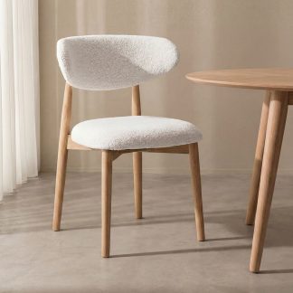 Eetkamerstoel Kyoto - Naturel - Geweven - Naturel Houten Frame 180154269