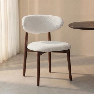 Eetkamerstoel Kyoto - Naturel - Geweven - Walnoot Houten Frame 180154272