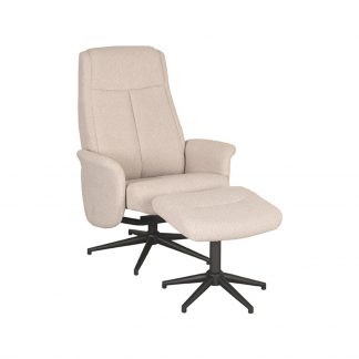 Fauteuil Bergen - Coral - Boucle - Incl. Hocker 180122382