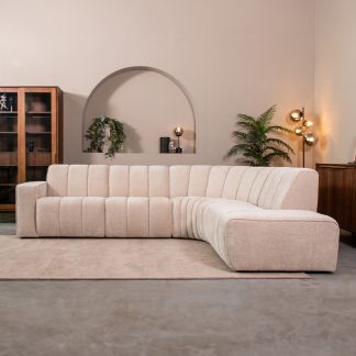 Hoekbank Vitoro - Naturel - Chenille - Hoekbank Rechts 180145534