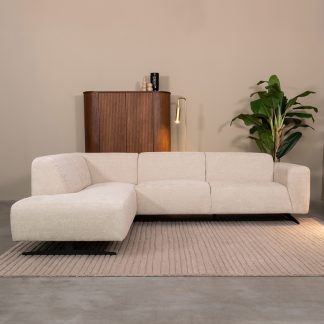 Hoekbank Rodano - Naturel - Chenille - Hoekbank Links 180145529