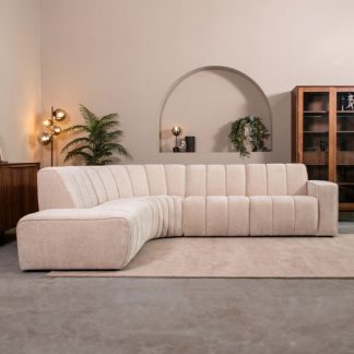 Hoekbank Vitoro - Naturel - Chenille - Hoekbank Links 180145533