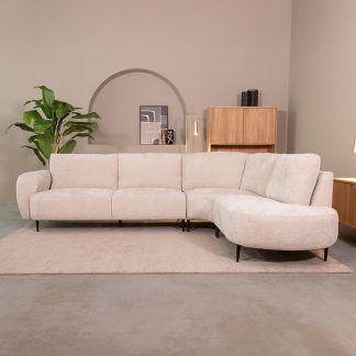 Hoekbank Milano - Naturel - Chenille - Hoekbank Rechts 180145562