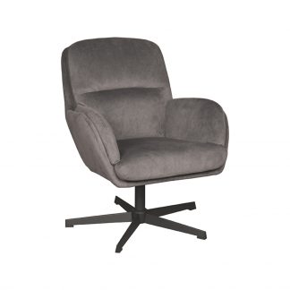 Fauteuil Moss - Antraciet - Velvet - One Size 180122336