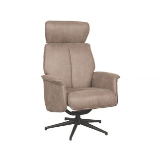 Fauteuil Verdal - Taupe - Kunstleder - Excl. Hocker 180122375