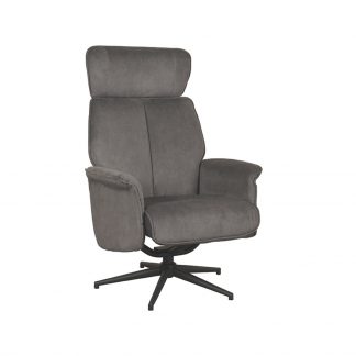 Fauteuil Verdal - Antraciet - Velvet - Excl. Hocker 180122335
