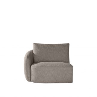 Bank Rocca - Taupe - Geweven - 1,5-Zits Links 18064022