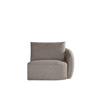 Bank Rocca - Taupe - Geweven - 1,5-Zits Rechts 18064021
