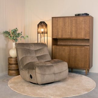 Fauteuil Take It Easy - Taupe - Velvet - One Size 180123047