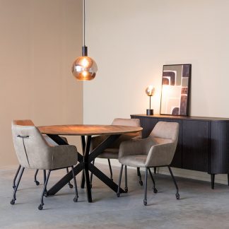 Eetkamertafel Otis - Nature Smooth - Mangohout - 140 cm - Rond 18011340