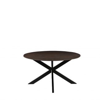 Eetkamertafel Otis - Espresso - Mangohout - 140 cm - Rond 18011342