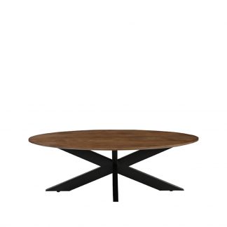 Salontafel James - Nature Smooth - Mangohout - 130 cm - Ovaal 18011261
