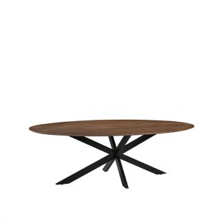 Eetkamertafel James - Nature Smooth - Mangohout - 210 cm - Ovaal 18011469