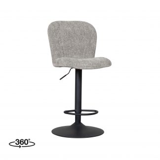 Barkruk Vino - Stone - Chenille - Gaslift 180100128