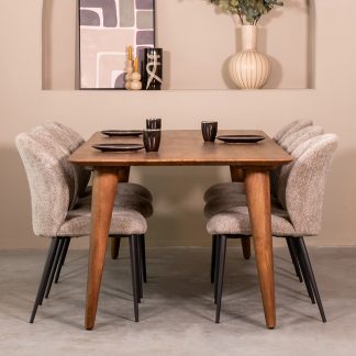 Eetkamertafel Fly - Nature Smooth - Mangohout - 220 cm 18010987