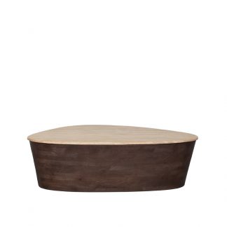 Salontafel Ravi - Espresso - Travertin - 110 cm 180122922