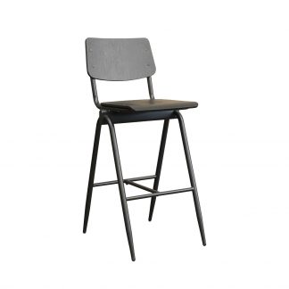 Barkruk Solid - Zwart - Hout - Hoog 180122958