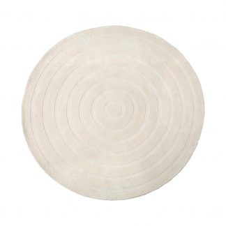 Vloerkleden Agra - Ivoor - Polyester - 150x150 cm - Rond 180122986