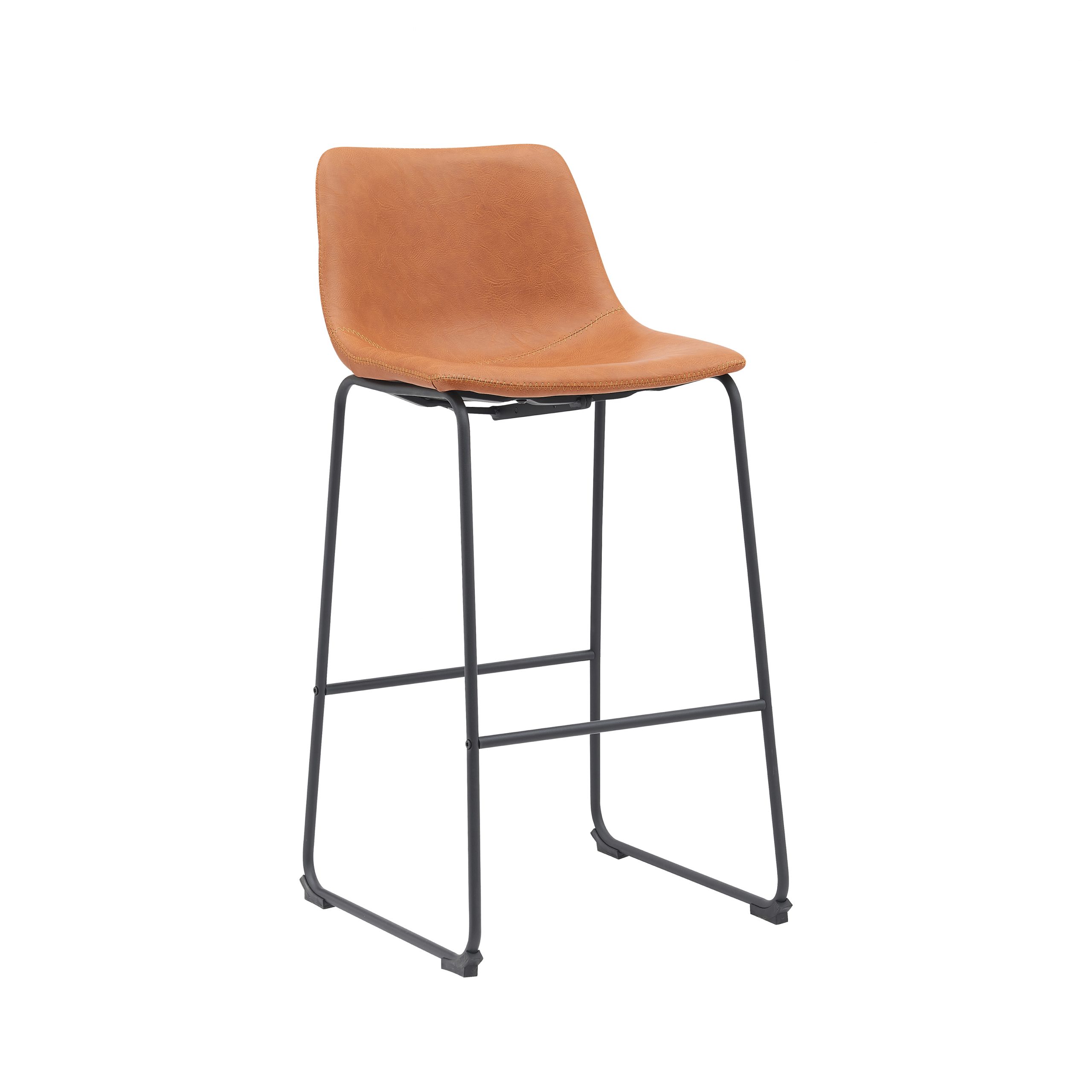 Barkruk Risto - Cognac - Kunstleder - Hoog 180122948 – Bild 2