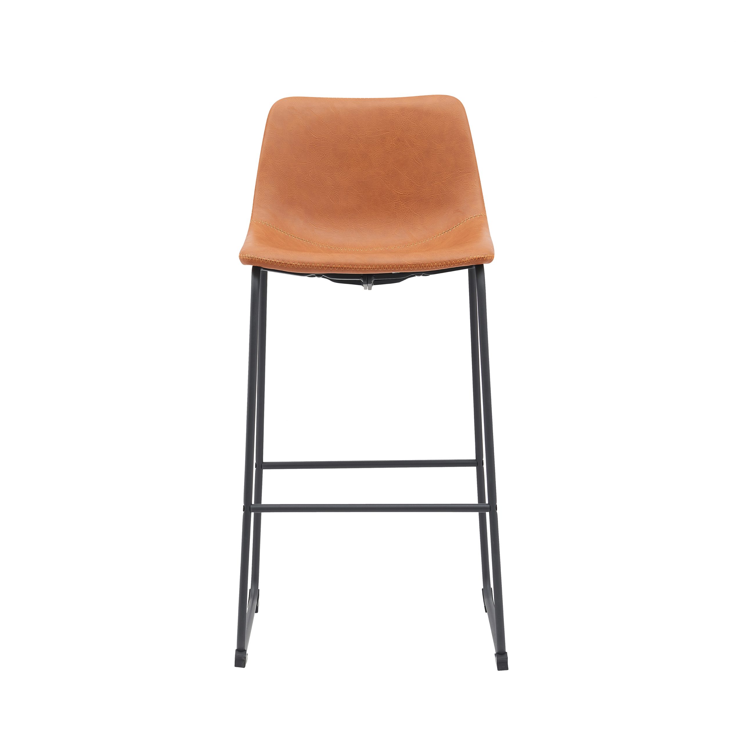 Barkruk Risto - Cognac - Kunstleder - Hoog 180122948 – Bild 3