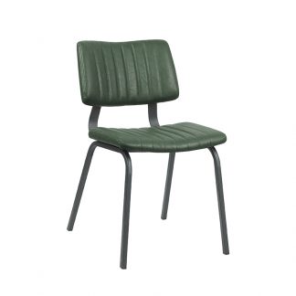 Eetkamerstoel Gusto - Hunter - Kunstleder - Zwart Metalen Frame 180100287