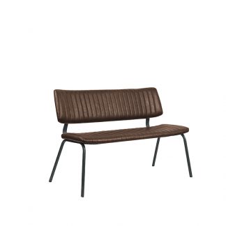 Eetkamerbanken Gusto - Bruin - Kunstleder - 120 cm 180122347