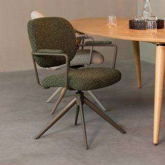 Eetkamerstoel Basel - Forest - Boucle - Forest Metalen Frame 18099994