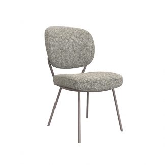 Eetkamerstoel Singapore - Mushroom - Boucle - Brons Metalen Frame 18010069