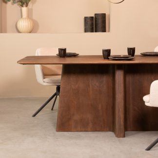 Eetkamertafel Scott - Espresso - Mangohout - 200 cm 180122834