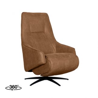 Fauteuil Odense - Cognac - Kunstleder - 2-Motorig 180100800