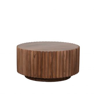 Salontafel Novan - Nature Smooth - Mangohout - 70 cm - Rond 180122810