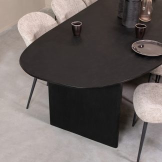 Eetkamertafel Cooper - Zwart - Mangohout - 210 cm 180122819