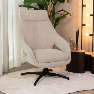 Fauteuil Maxwell - Naturel - Chenille - One Size 180122882