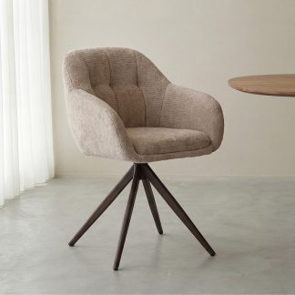 Eetkamerstoel Esma - Clay - Chenille - Brons Metalen Frame 180122687