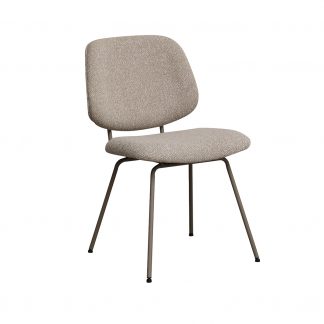 Eetkamerstoel Ravenna - Naturel - Boucle - Taupe Metalen Frame 180122424