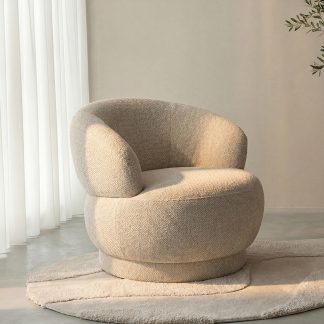 Fauteuil Alvito - Naturel - Boucle - One Size 180122721