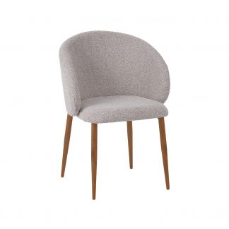 Eetkamerstoel Yuki - Naturel - Boucle - Naturel Houtlook Frame 180154555